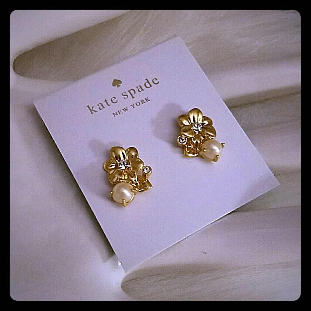 Kate spade grandma's closet stud earrings